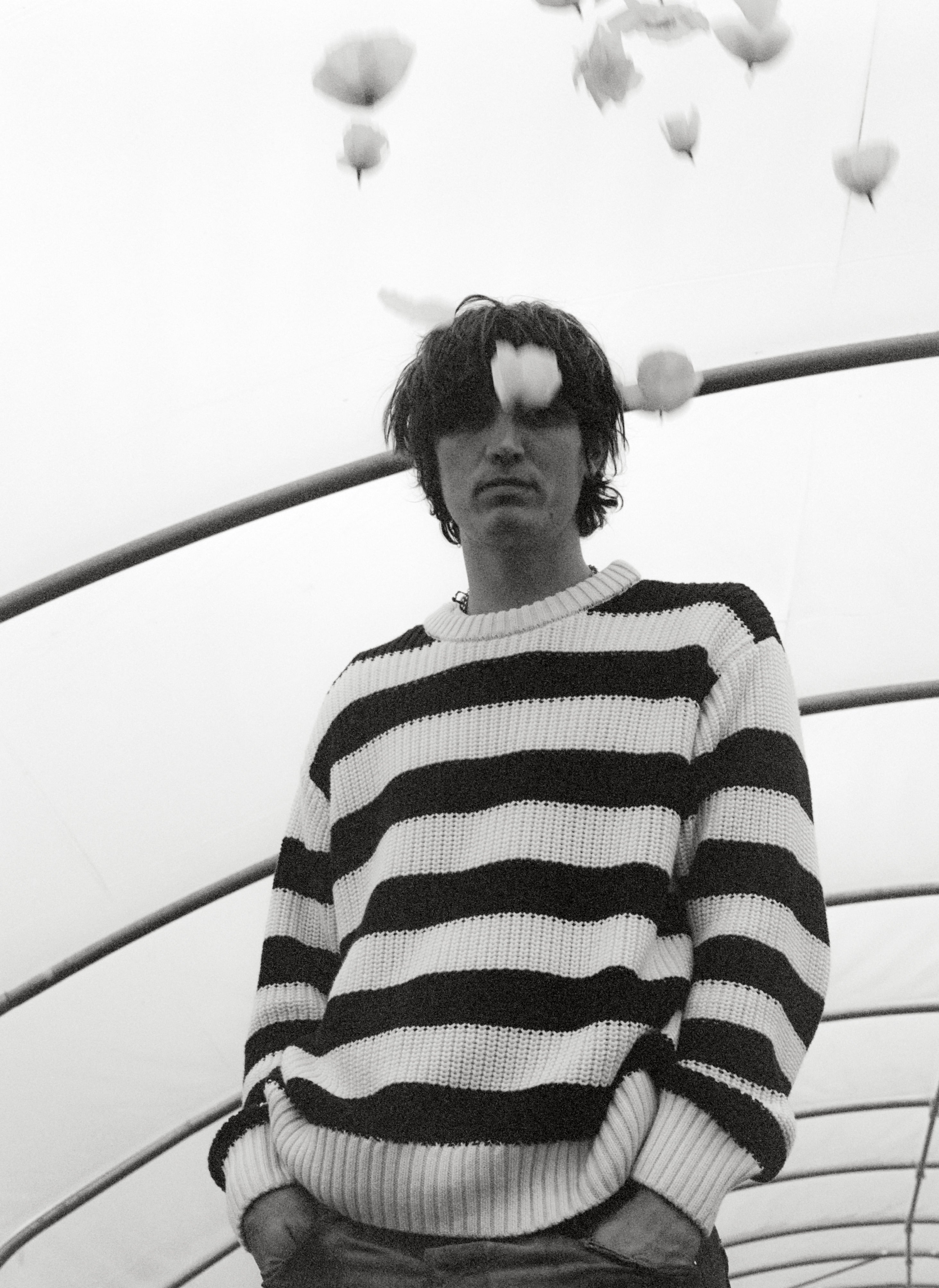 Musa Herrenpullover Summer Midnight Knit Stripes