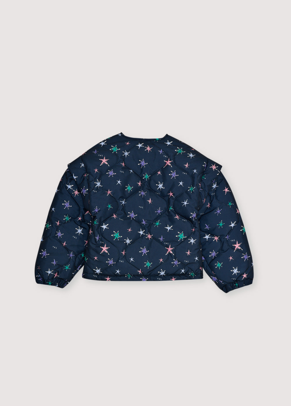 A signature style from our collection, this girls’ jacket features a vibrant star print in the eye-catching Althea design.