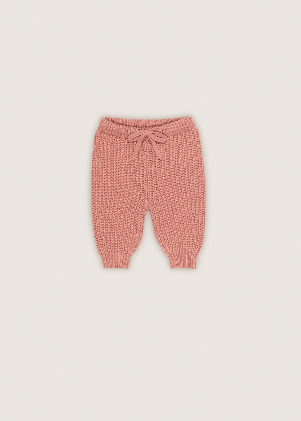 Babies' Rib Knit Pants in Rose Smoke