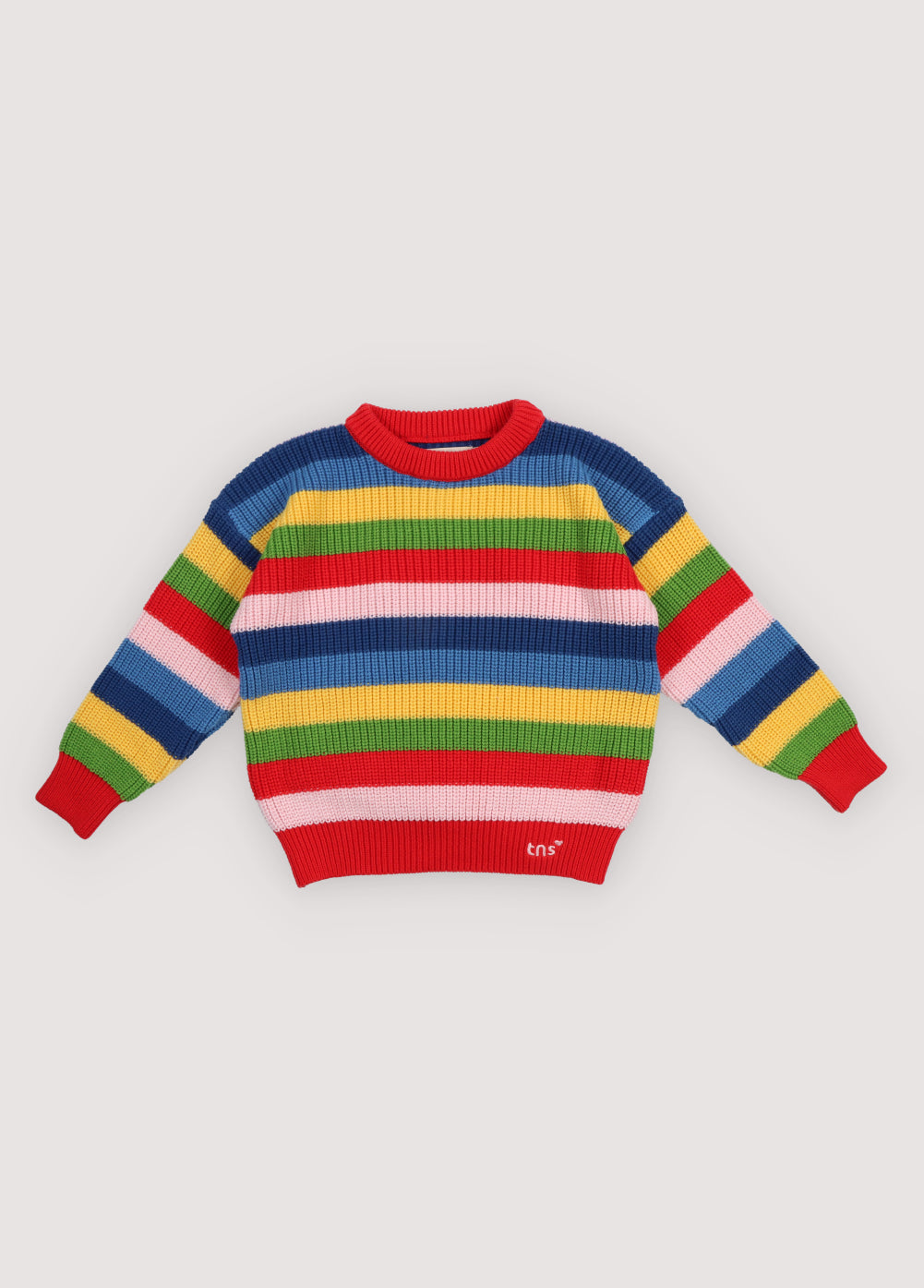 Canela Jumper Tulip Red Multicolor Stripes