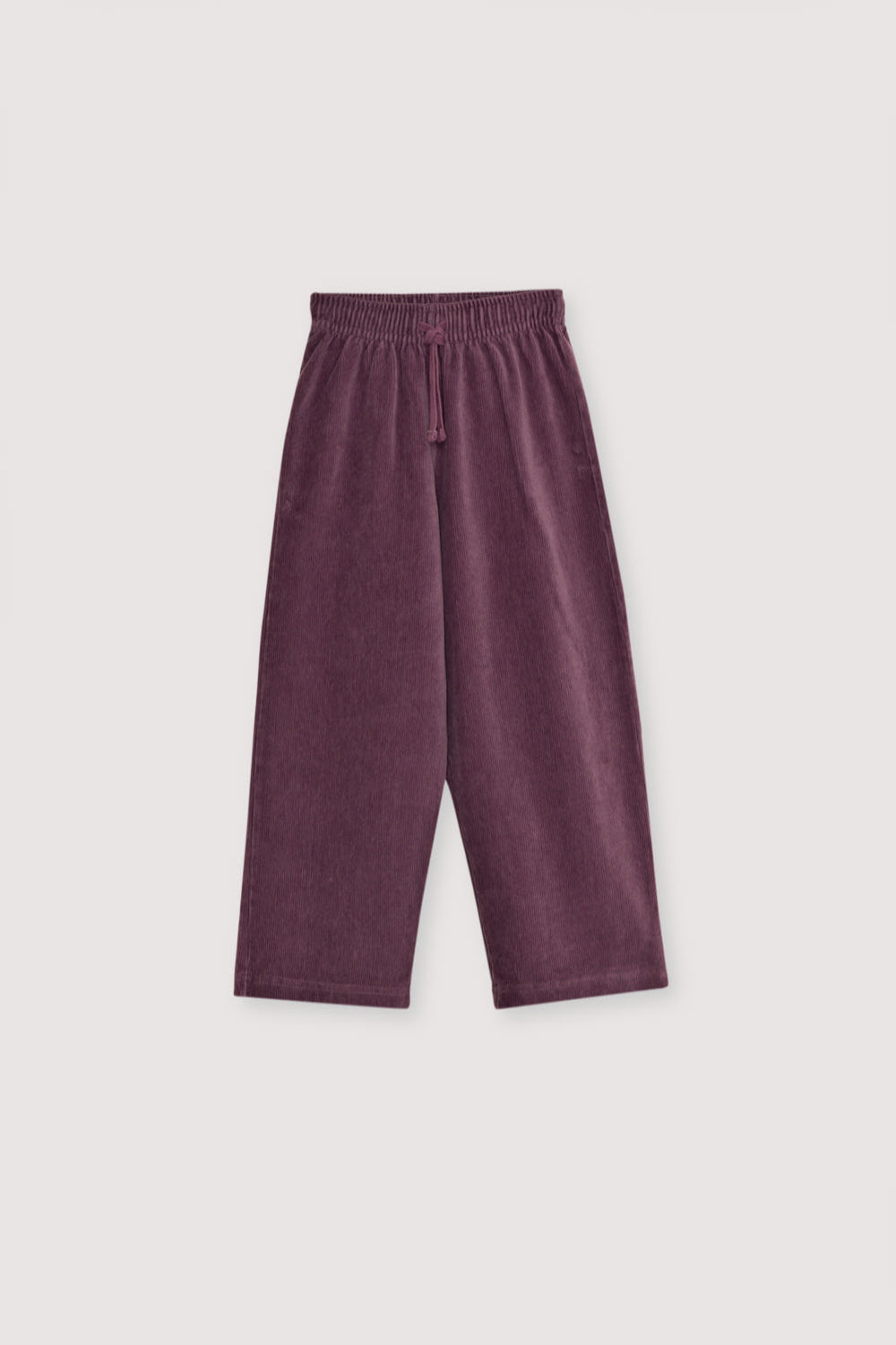 Velour jogging with a straight-leg fit and an adjustable waistband with a drawstring.