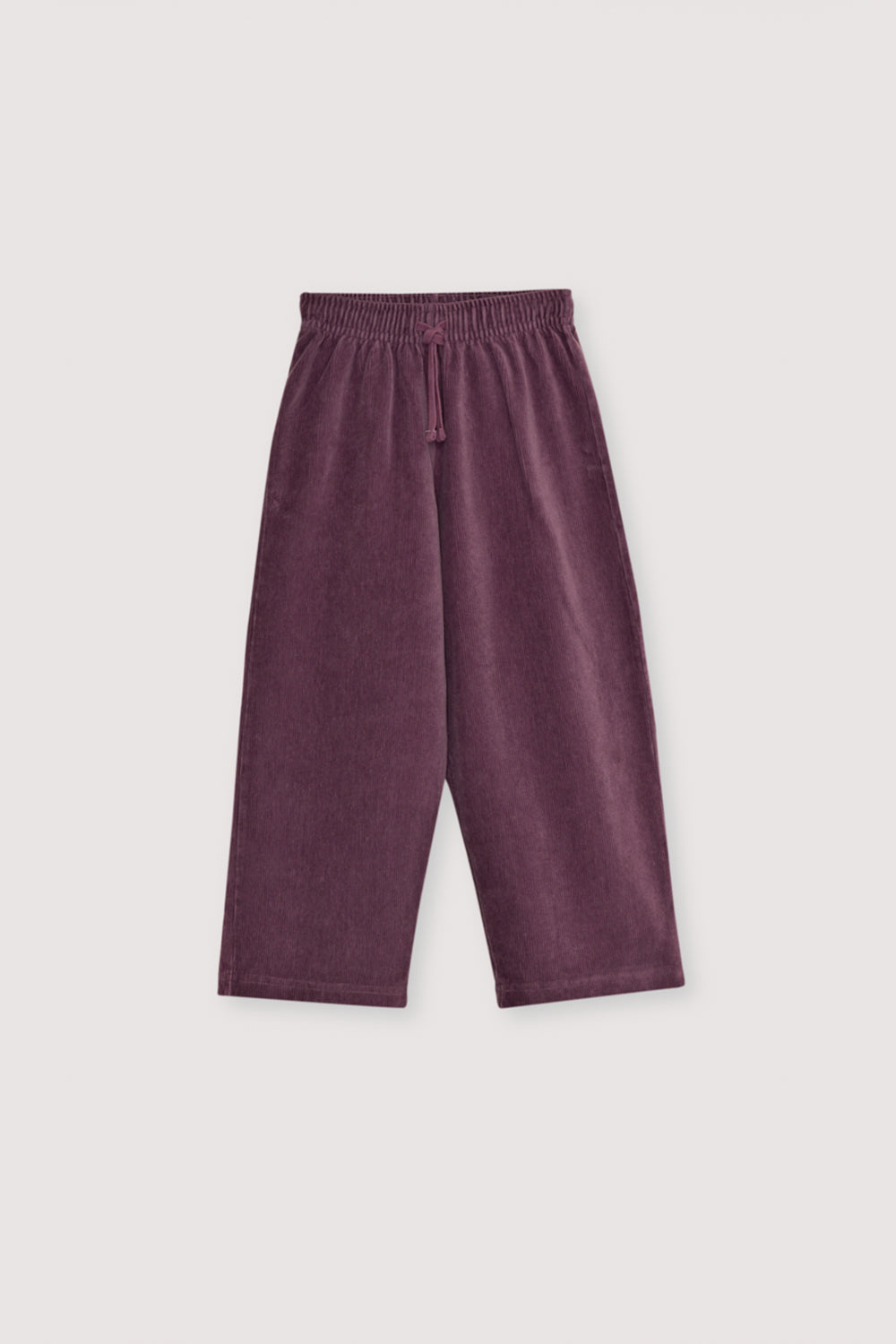 Velour jogging with a straight-leg fit and an adjustable waistband with a drawstring.