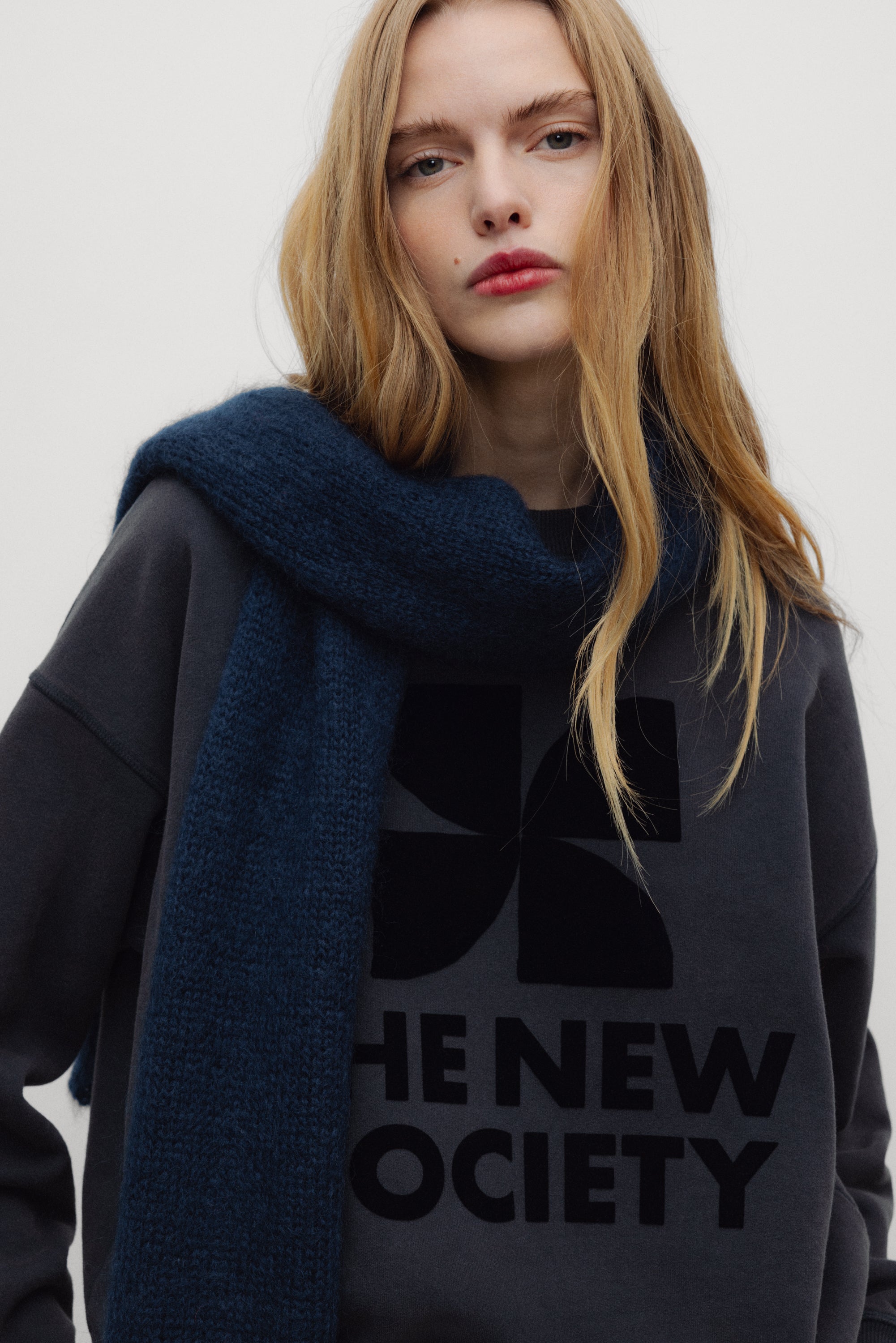 TNS Logo Damen Sweatshirt Moonless Night