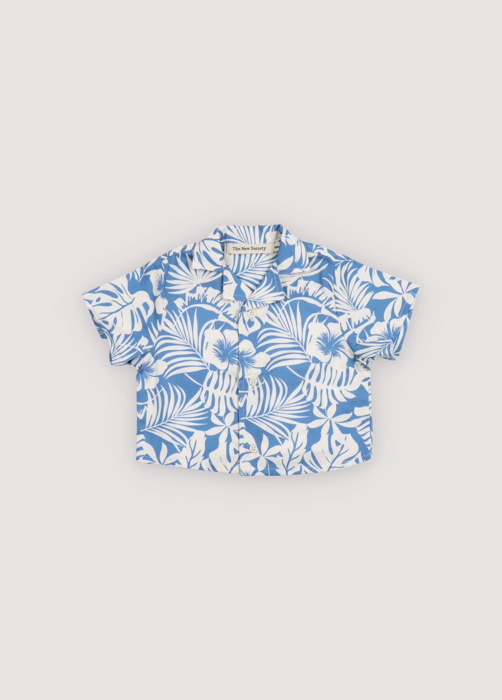 Chemise bébé jardin à imprimé tropical
