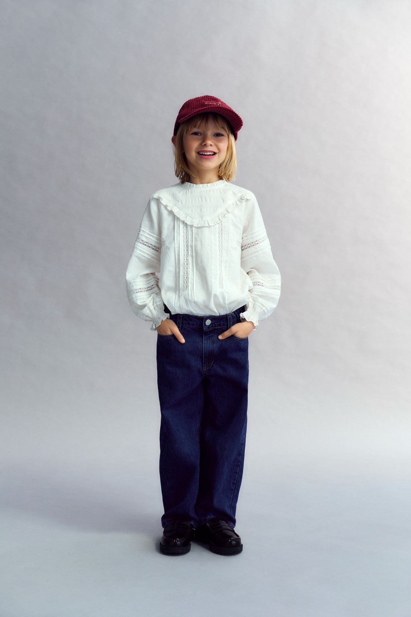 TNS Denim Wide Leg Pant Blue Denim