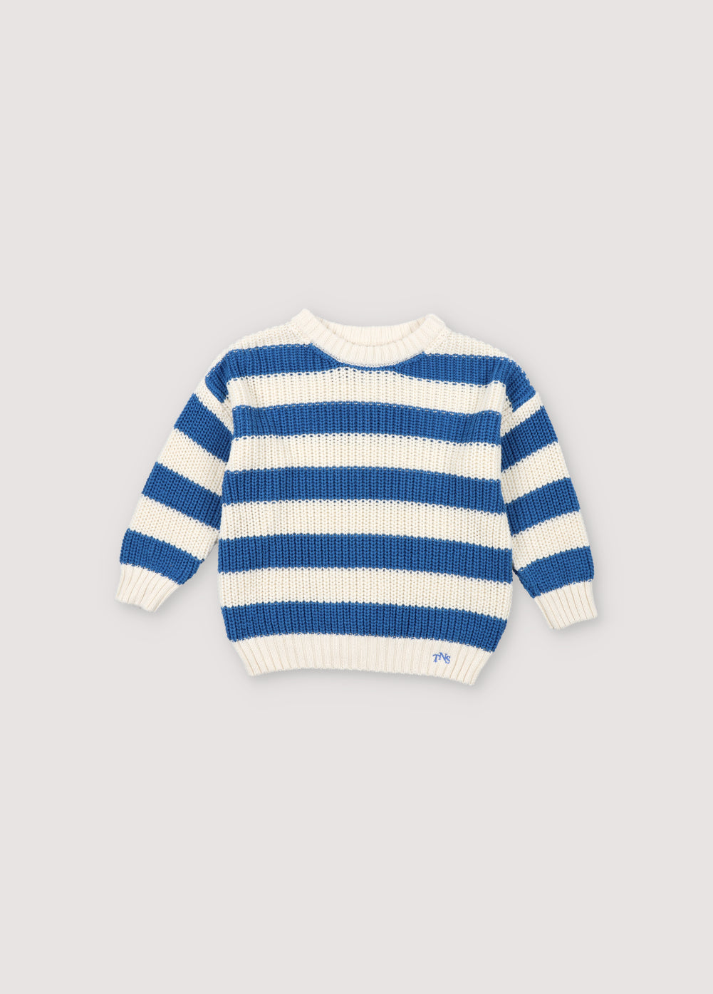 Leto sweater in this colorway features warm, colorful stripes and a ribbed knit texture. It is designed with a ribbed neckline, cuffs, and hem for a snug and cozy fit.