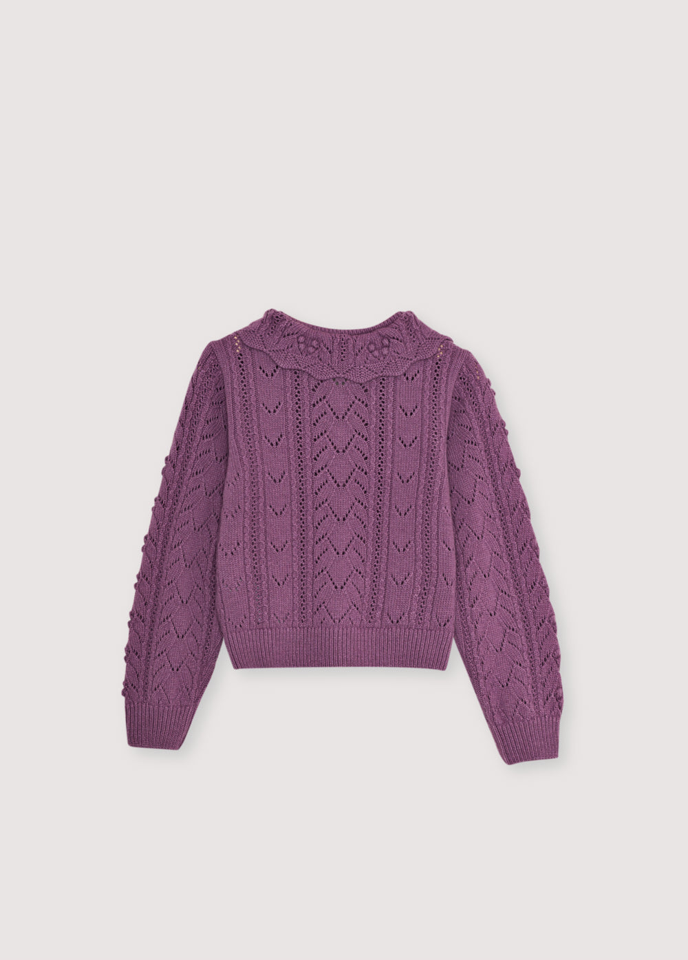 Lila Cardigan Grape Bliss