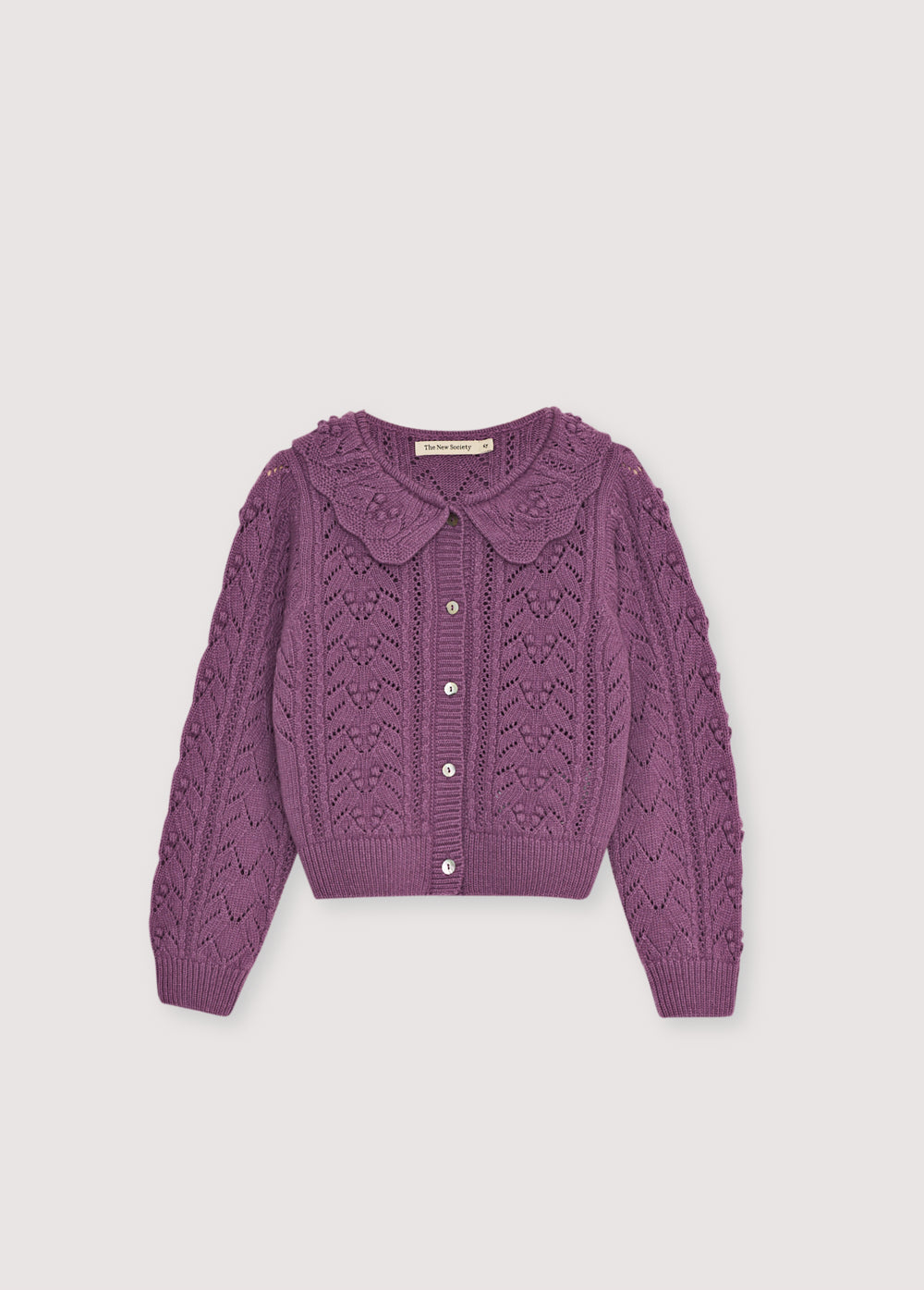 Lila Cardigan Grape Bliss