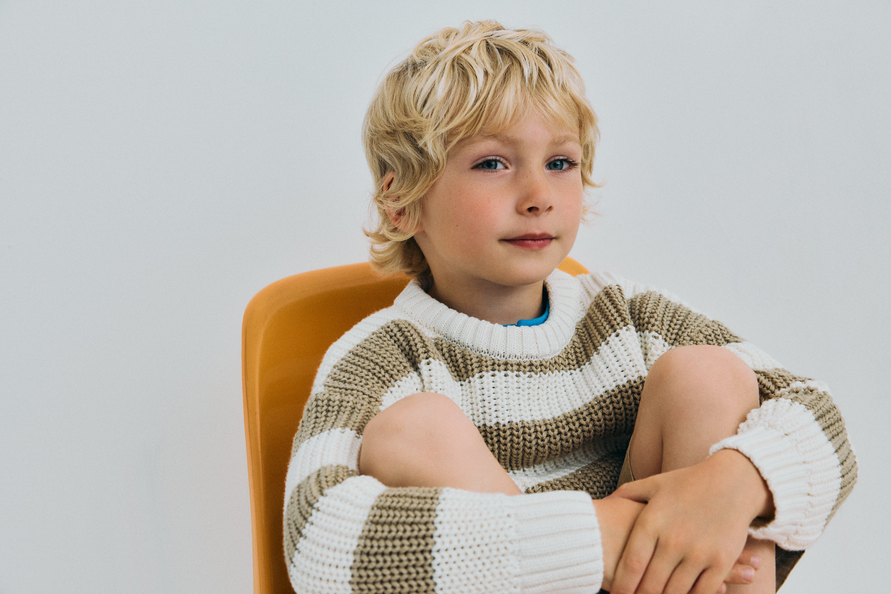 Lantana Jumper Camel Sand Stripes