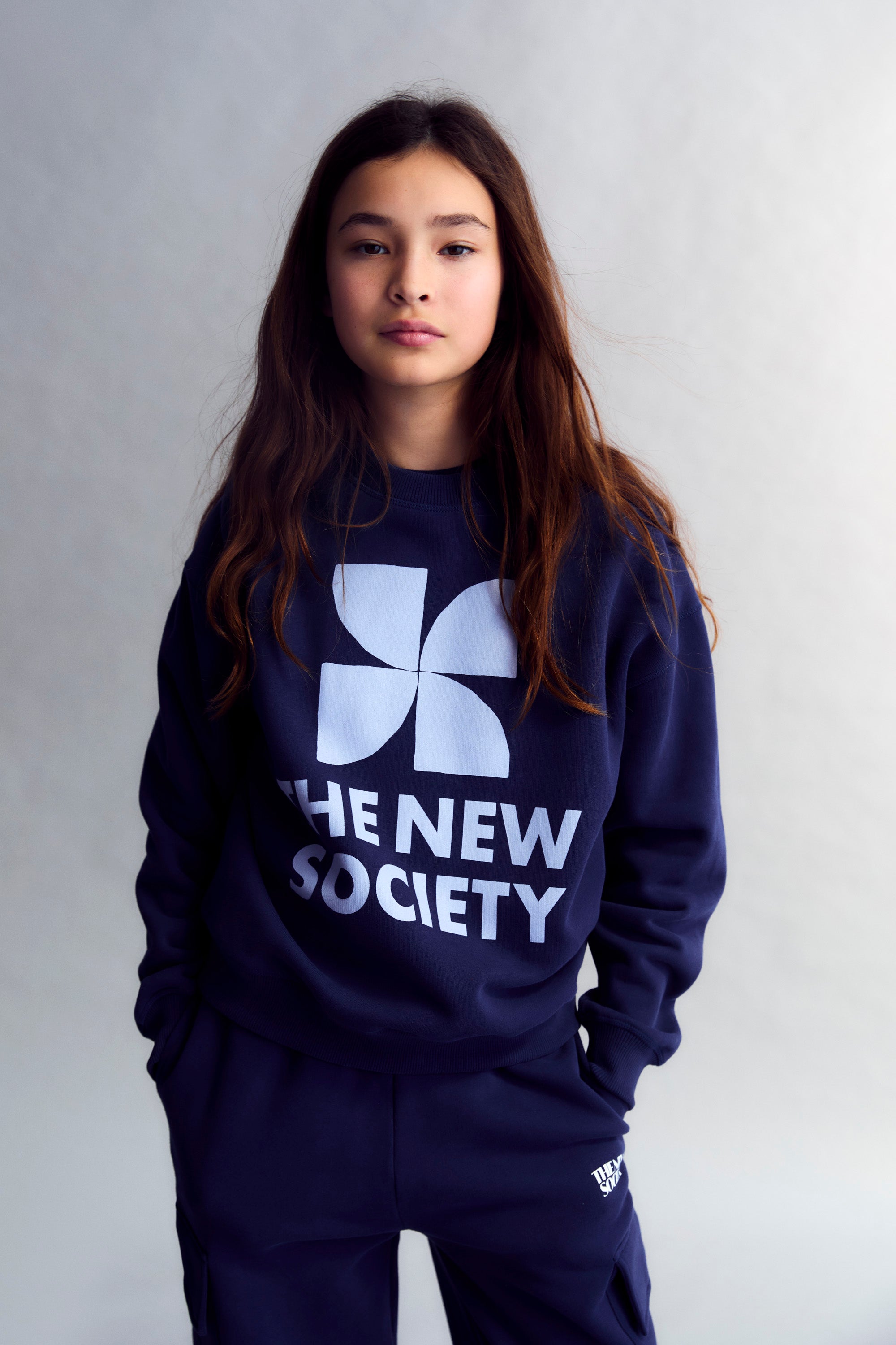 TNS Logo Teen Sweatshirt Infinite Navy