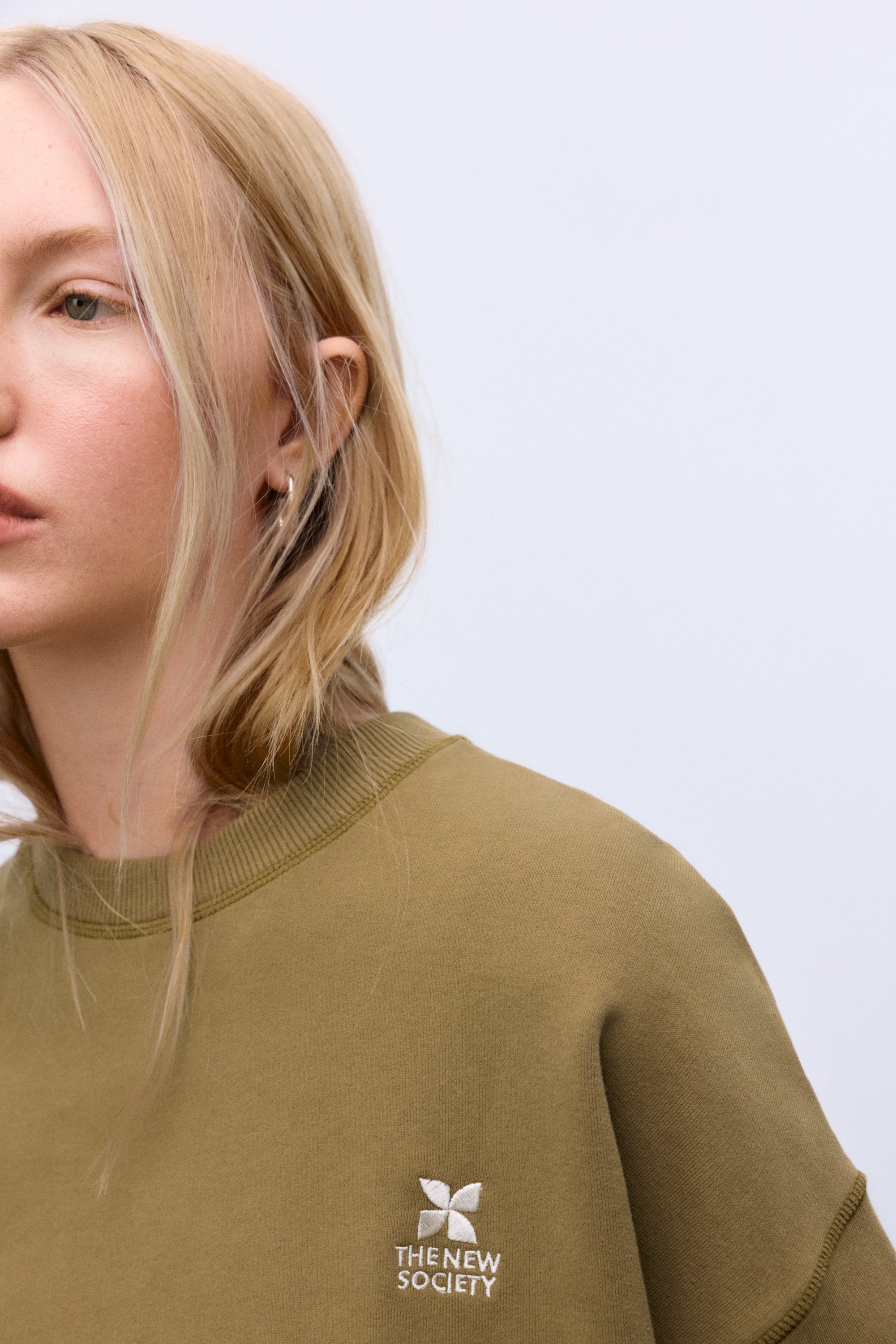 TNS Logo Woman Sweatshirt Group 3 Earthy Olive