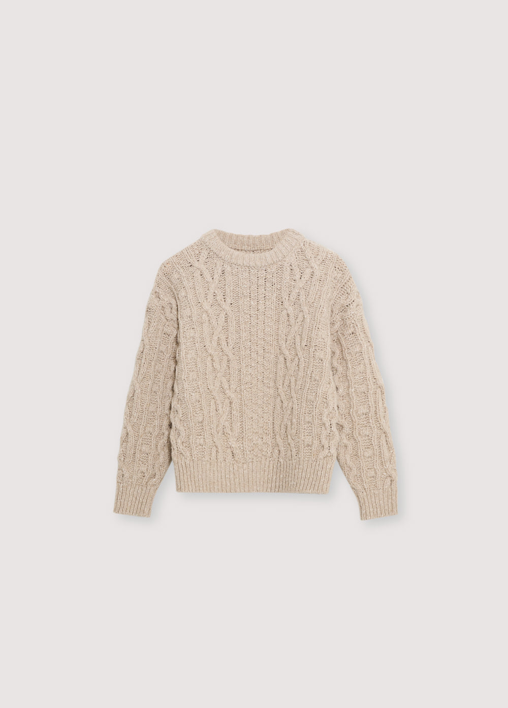 One of our classic knit patterns, this time crafted in recycled wool quality with a new textured knit design.