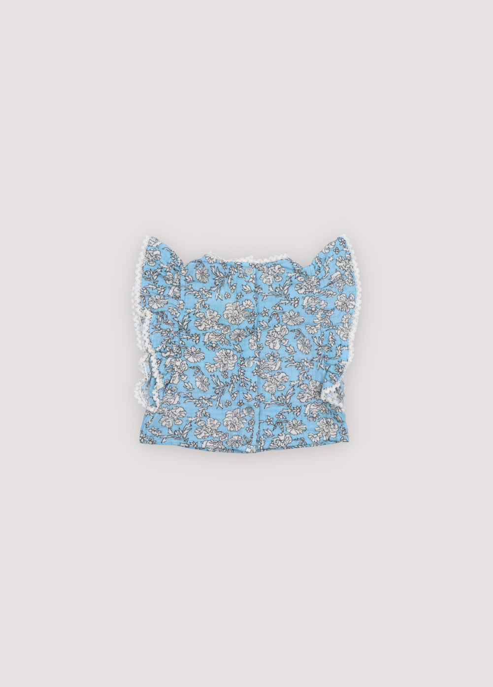 Melina Baby Blouse Peony Powder Blue Print_Sampling