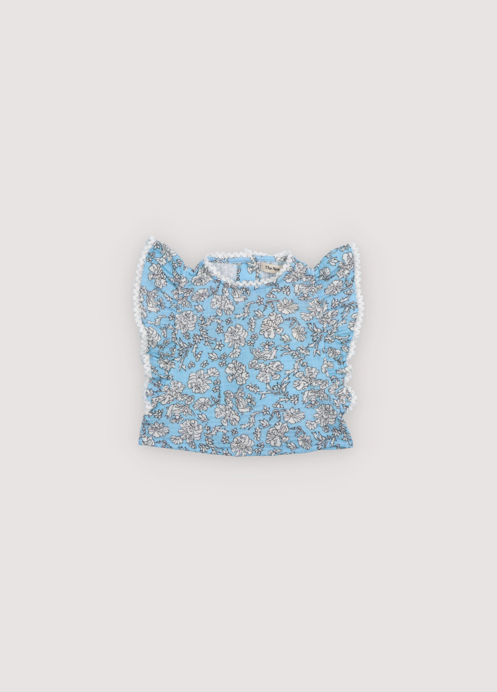 Melina Baby Blouse Peony Powder Blue Print_Sampling