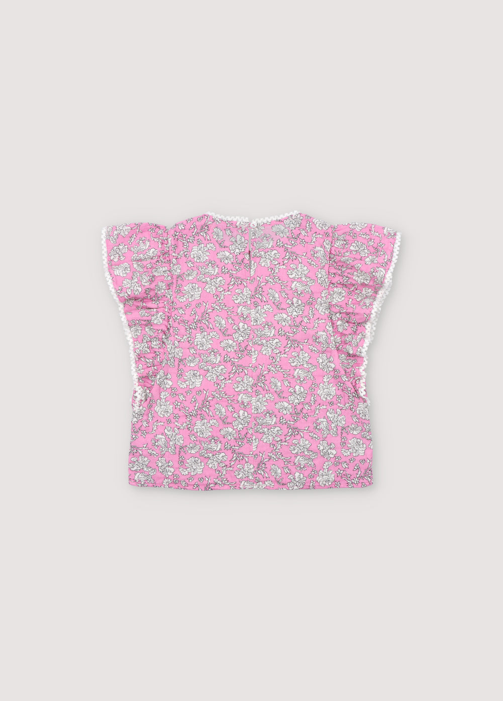 Melina Blouse Peony Hibiscus Print_Sampling