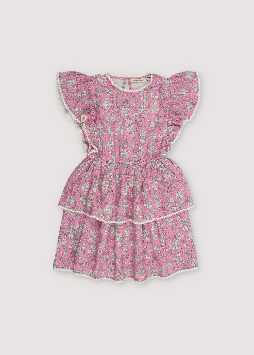 Melina Special Dress Peony Hibiscus Print_sample