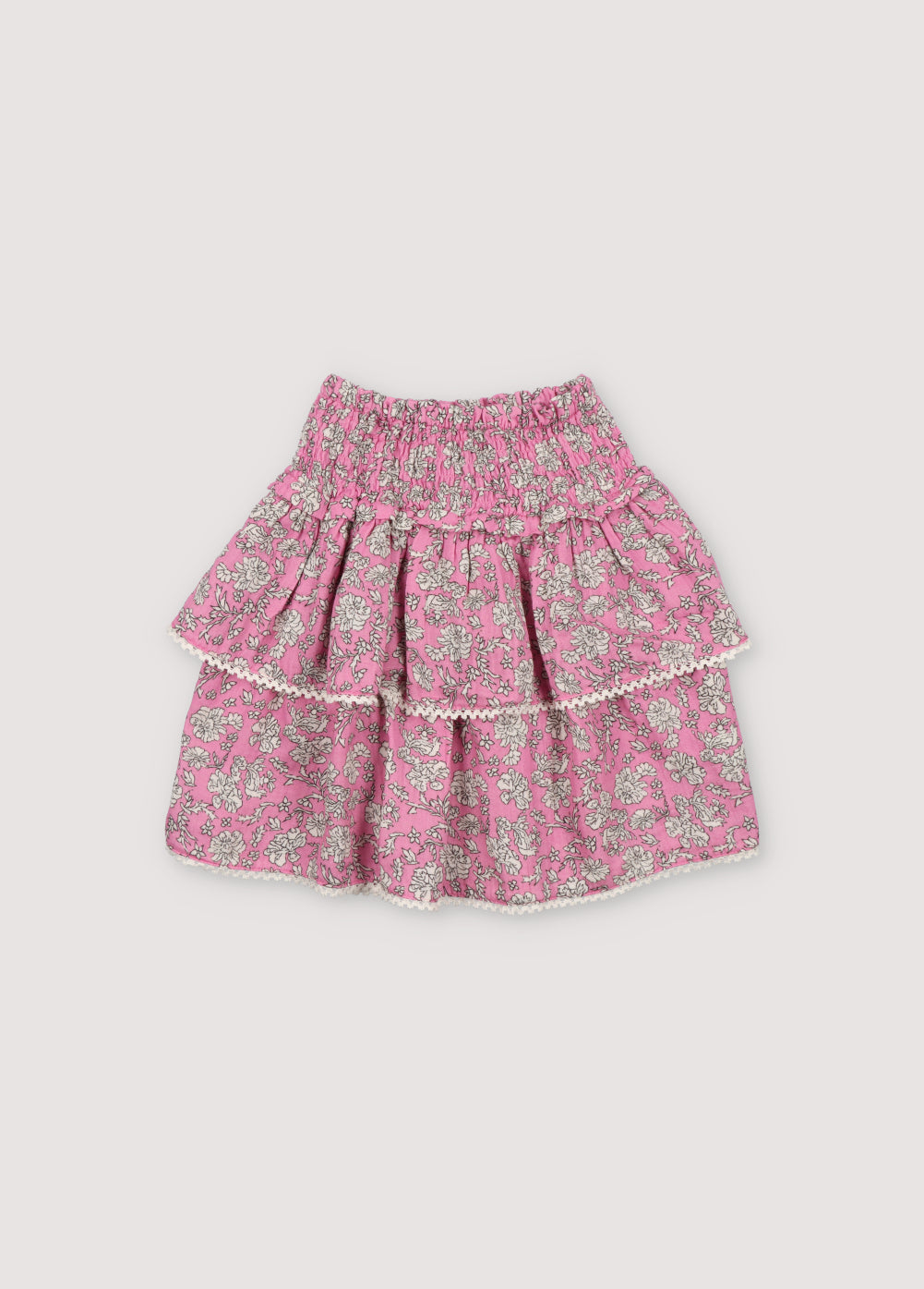 Melina Special Skirt Peony Hibiscus Print_mample