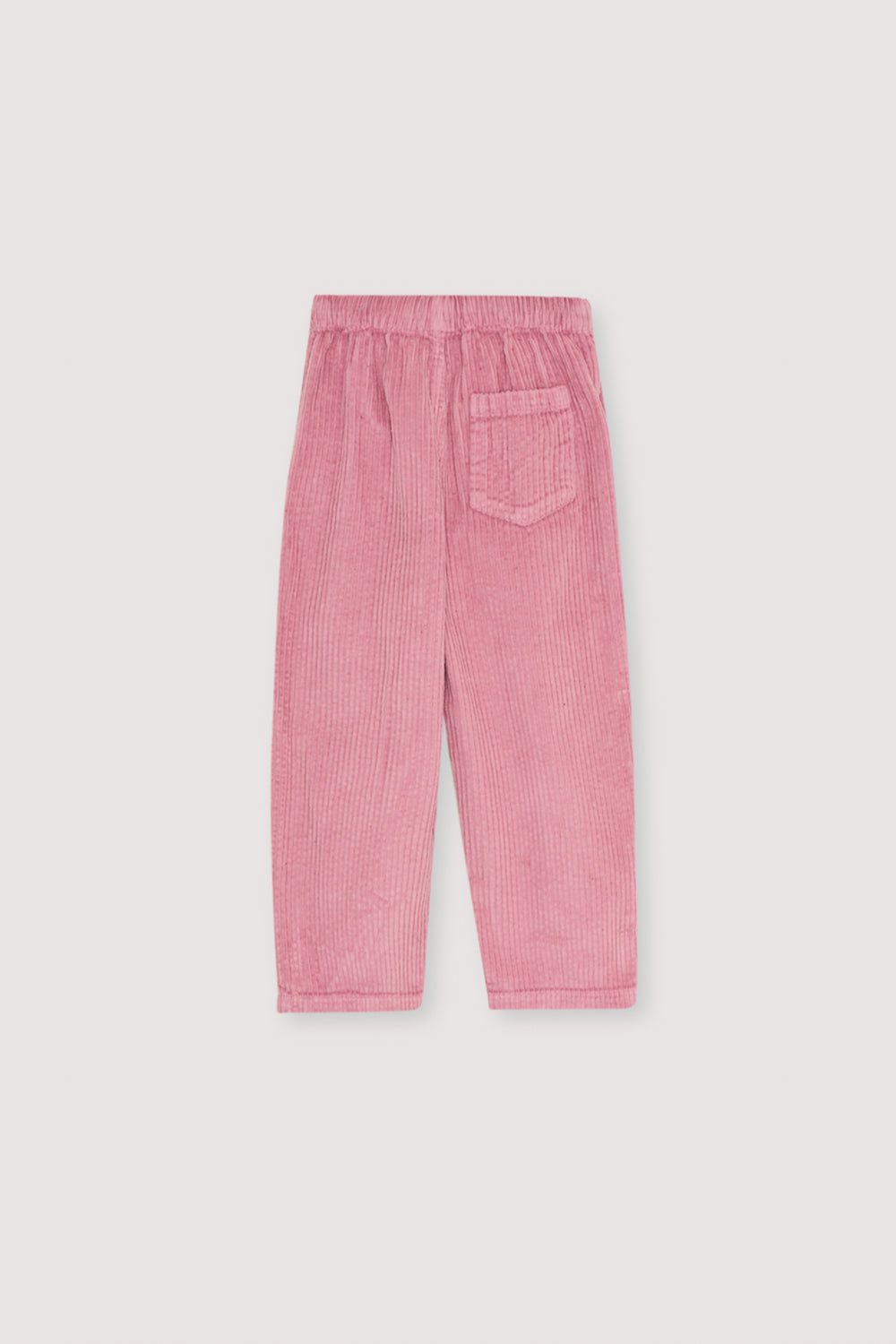 Classic straight-fit corduroy pants in a soft Dream Blush tone, designed for comfort and ease of movement.