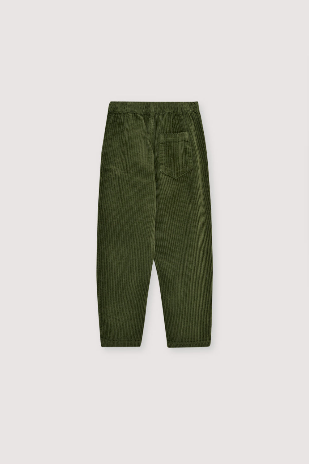 Classic corduroy pants in Hidden Forest Green, designed with a straight-leg fit for everyday comfort and versatility. Kids Collection.