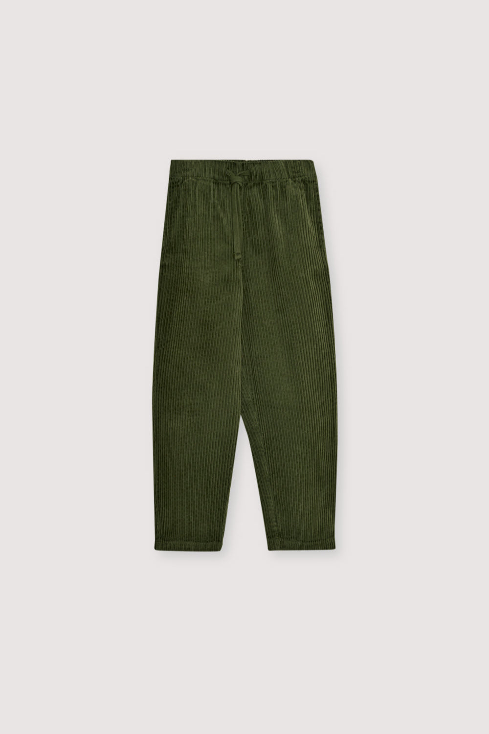Classic corduroy pants in Hidden Forest Green, designed with a straight-leg fit for everyday comfort and versatility. Kids Collection.