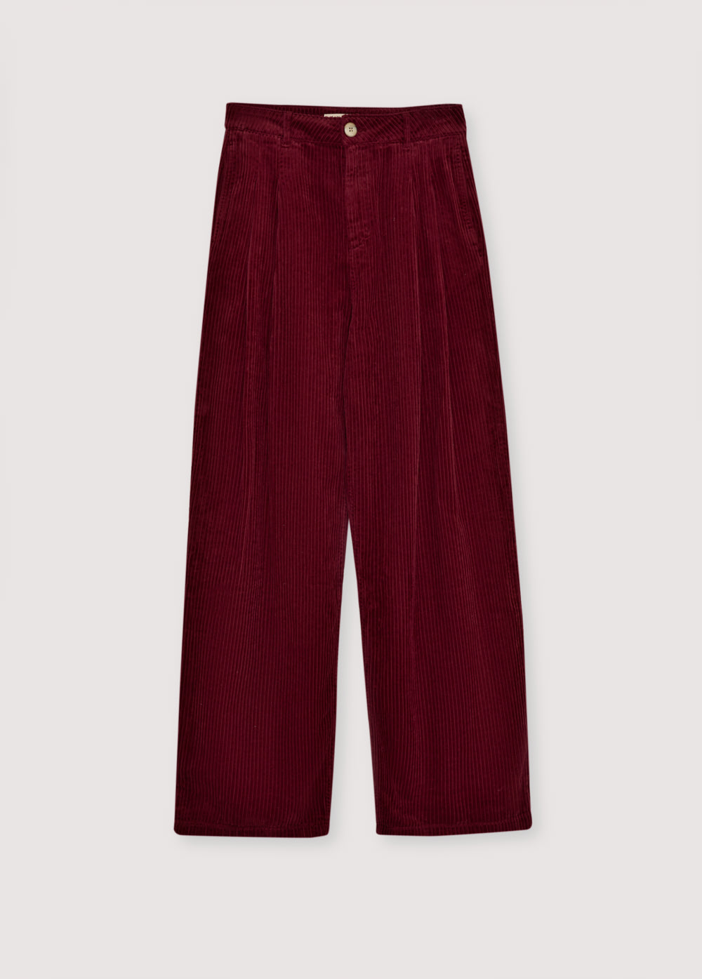 Our classic wide-leg corduroy pant with front double-pleat detailing.