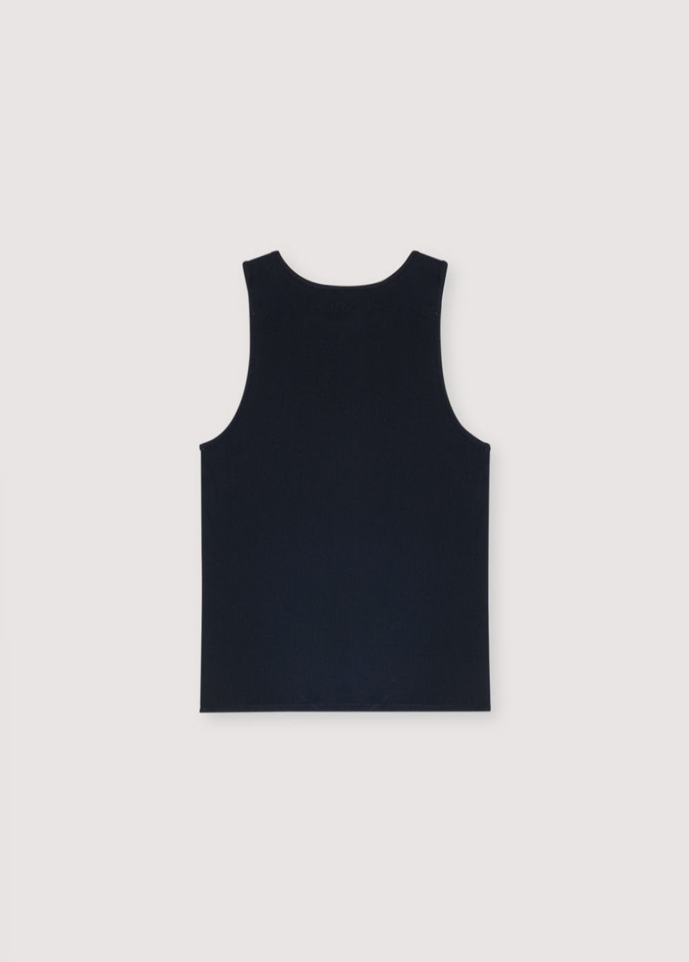 Fitted ribbed t-shirt with logo in tone on the back.