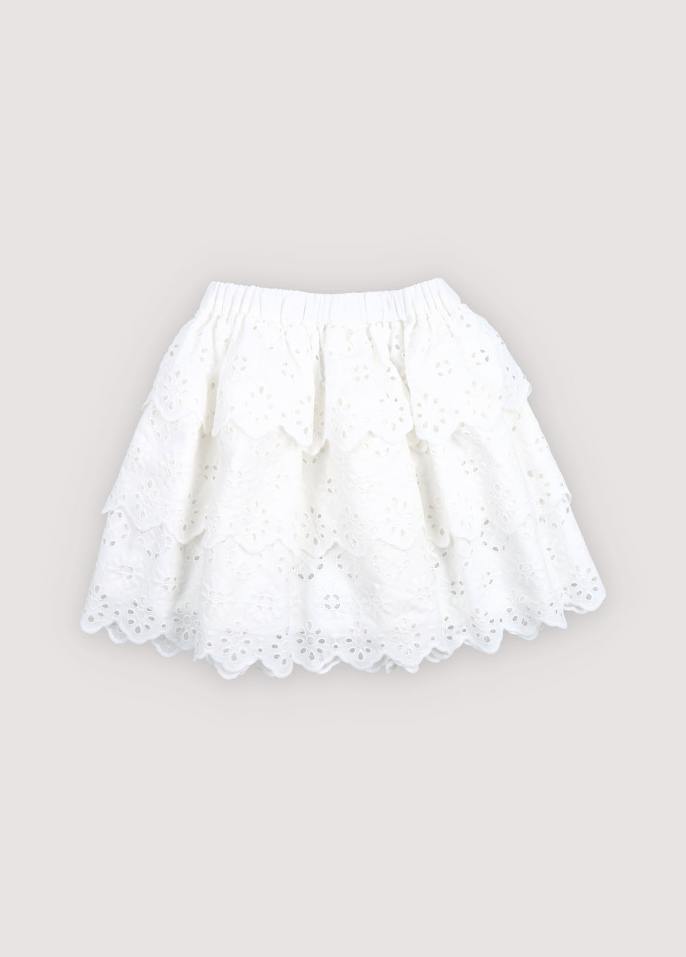 Teen skirt crafted from beautiful embroidered cotton fabric