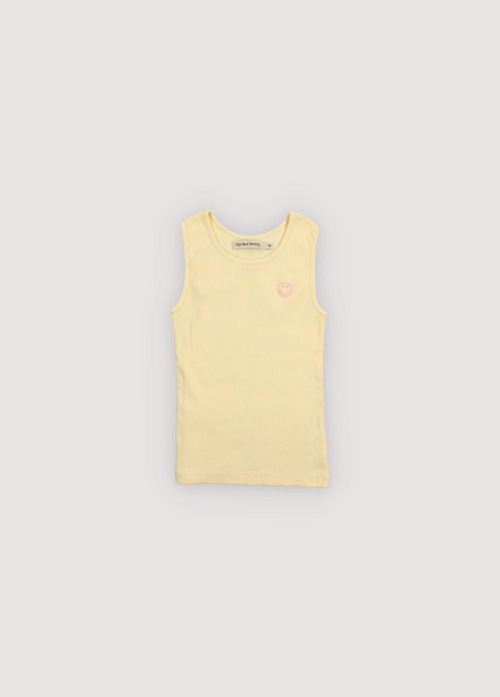 Smiley Tee Soft Lemon