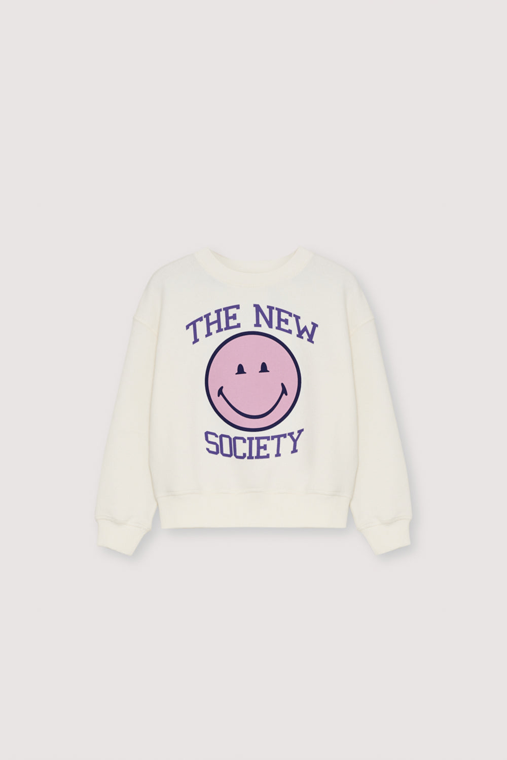Cotton-elastane sweatshirt with a colorful SMILEY WORLD print on the front. Brushed on the inside and outside.