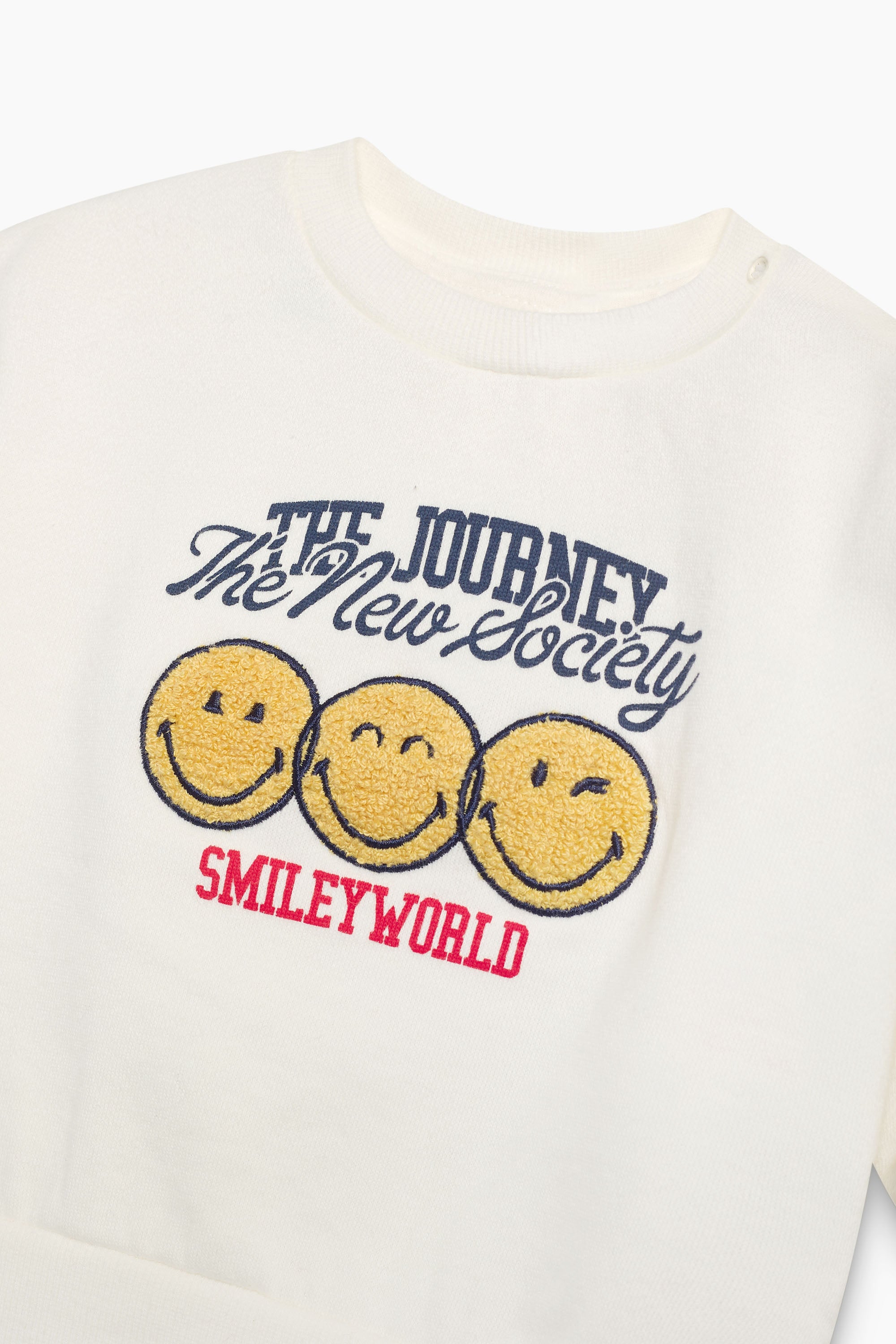 Sudadera Bebé Smiley Whisper Blanco
