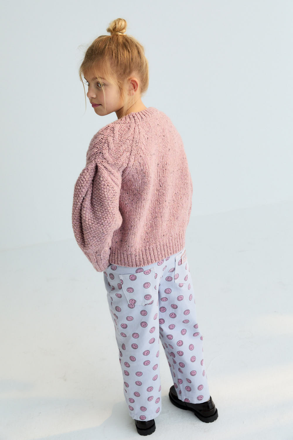 Denim pants with a classic five-pocket design, featuring an all-over SmileyWorld® print that adds a playful twist to a timeless silhouette.