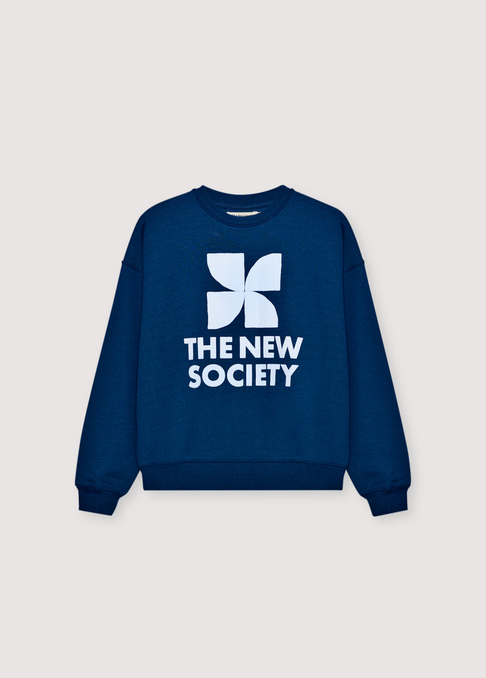Sweat-shirt femme logo TNS bleu indigo océan
