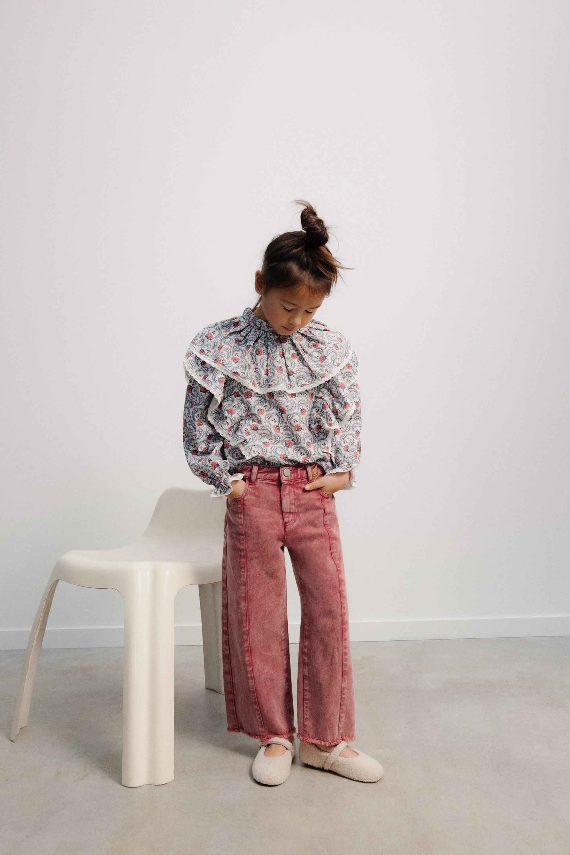 Pantalon large en jean TNS