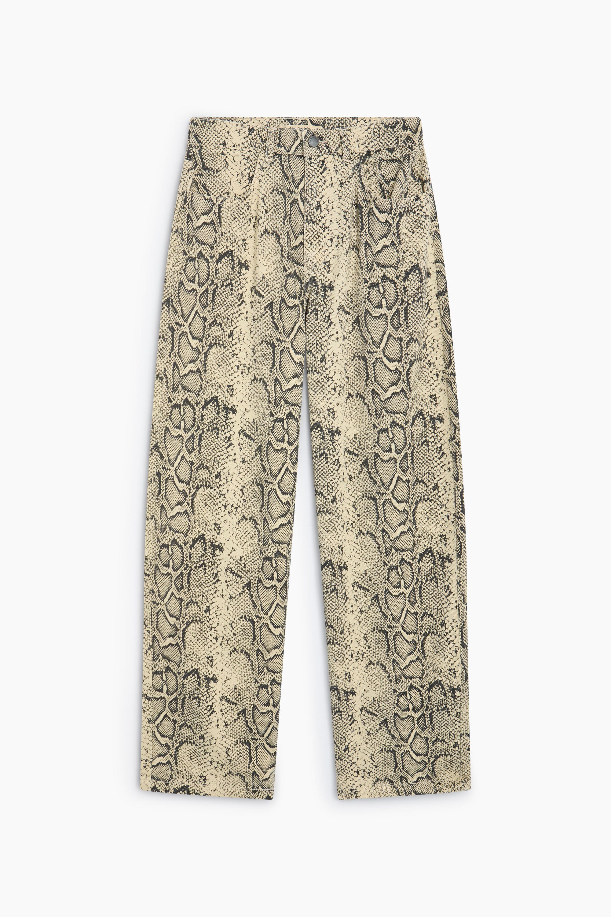 TNS Denim Woman Barrel Trouser Snake Print
