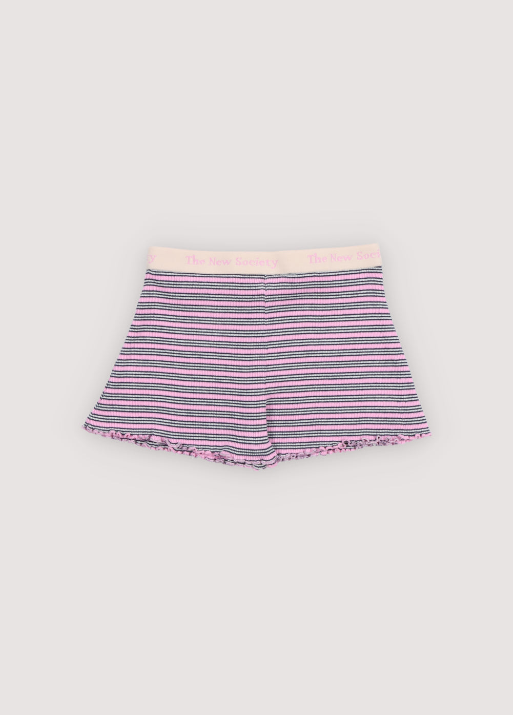 Pantalón Corto TNS Rib Rosa Lavanda Mini Rayas
