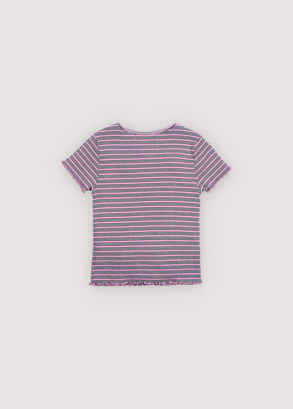 TNS Rib Tee Pink Lavander Mini Stripes
