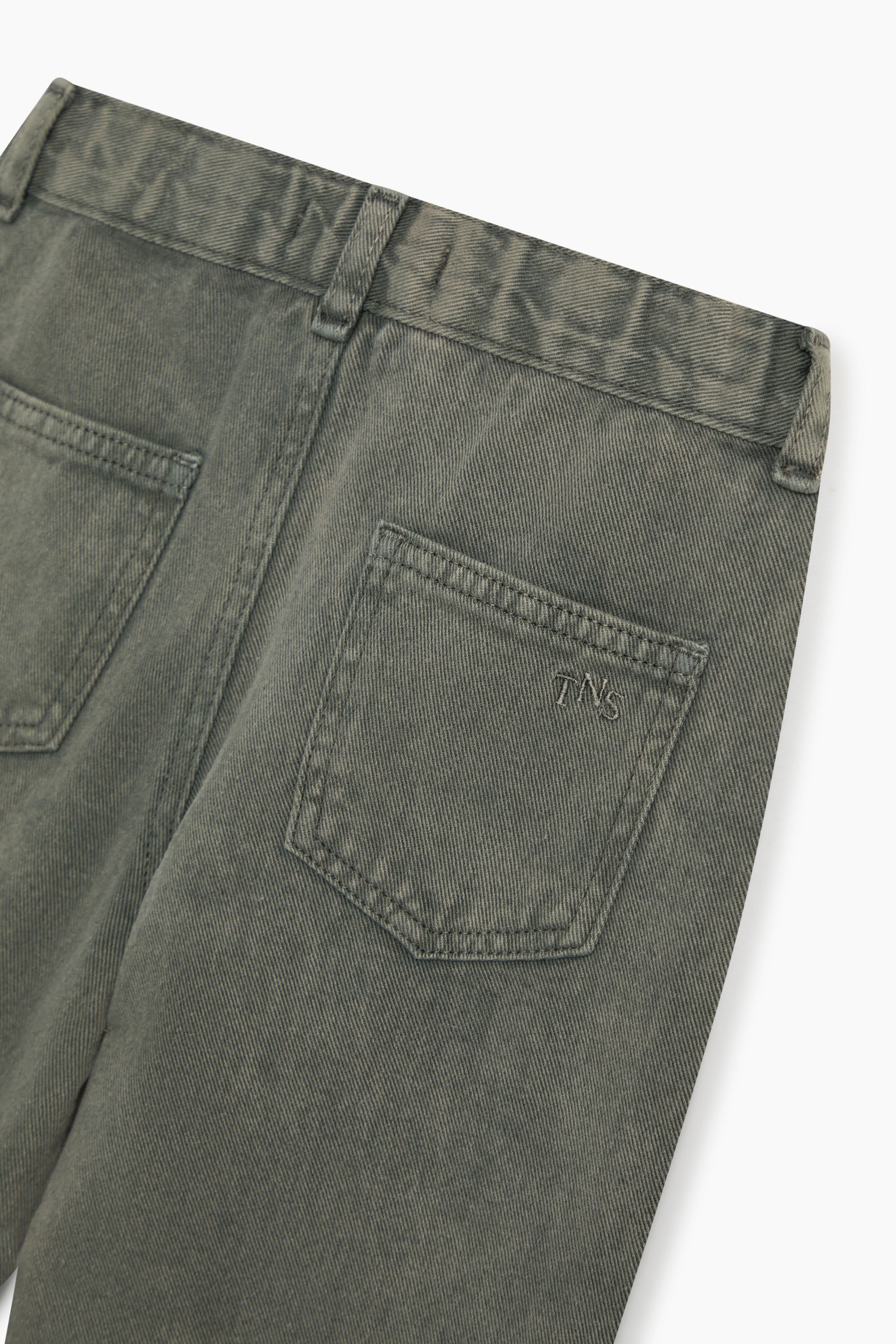TNS Denim Baggy Pant Tea Leaf