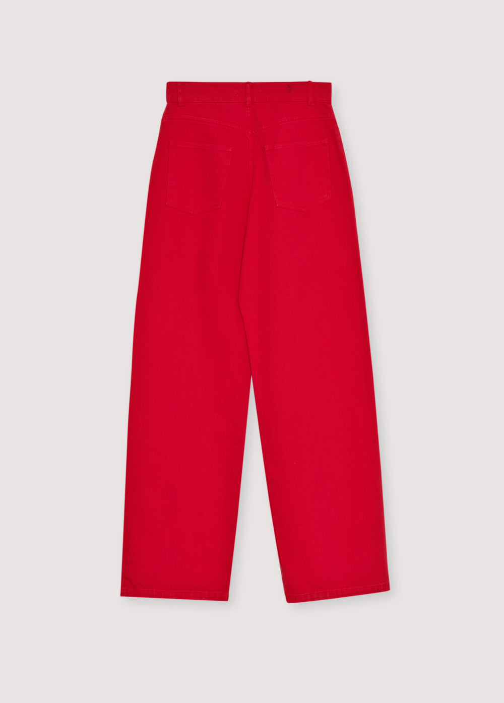 Our classic wide-leg pants crafted from soft 100% cotton denim, now available in a beautiful red shade that adds character and style to any outfit.