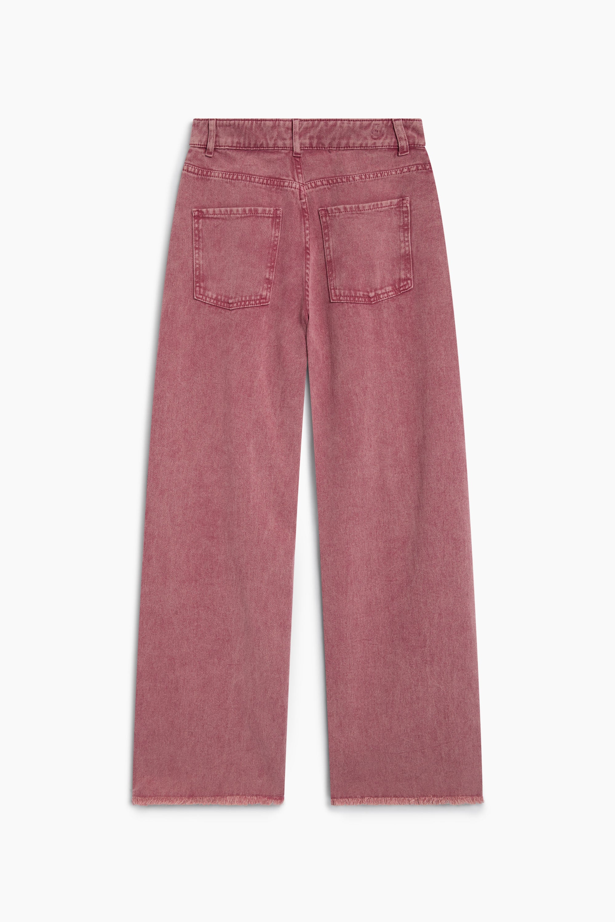 TNS Denim Woman Wide Leg Trouser Rumba Red