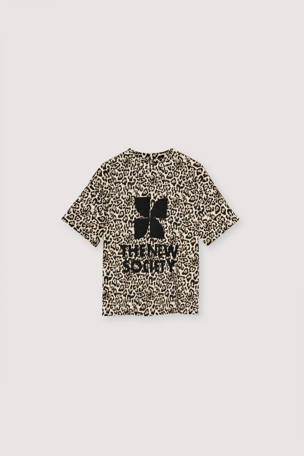 A fresh take on a wardrobe staple, this classic cotton T-shirt features the signature Nelia leopard print and a bold contrasting graphic on the front