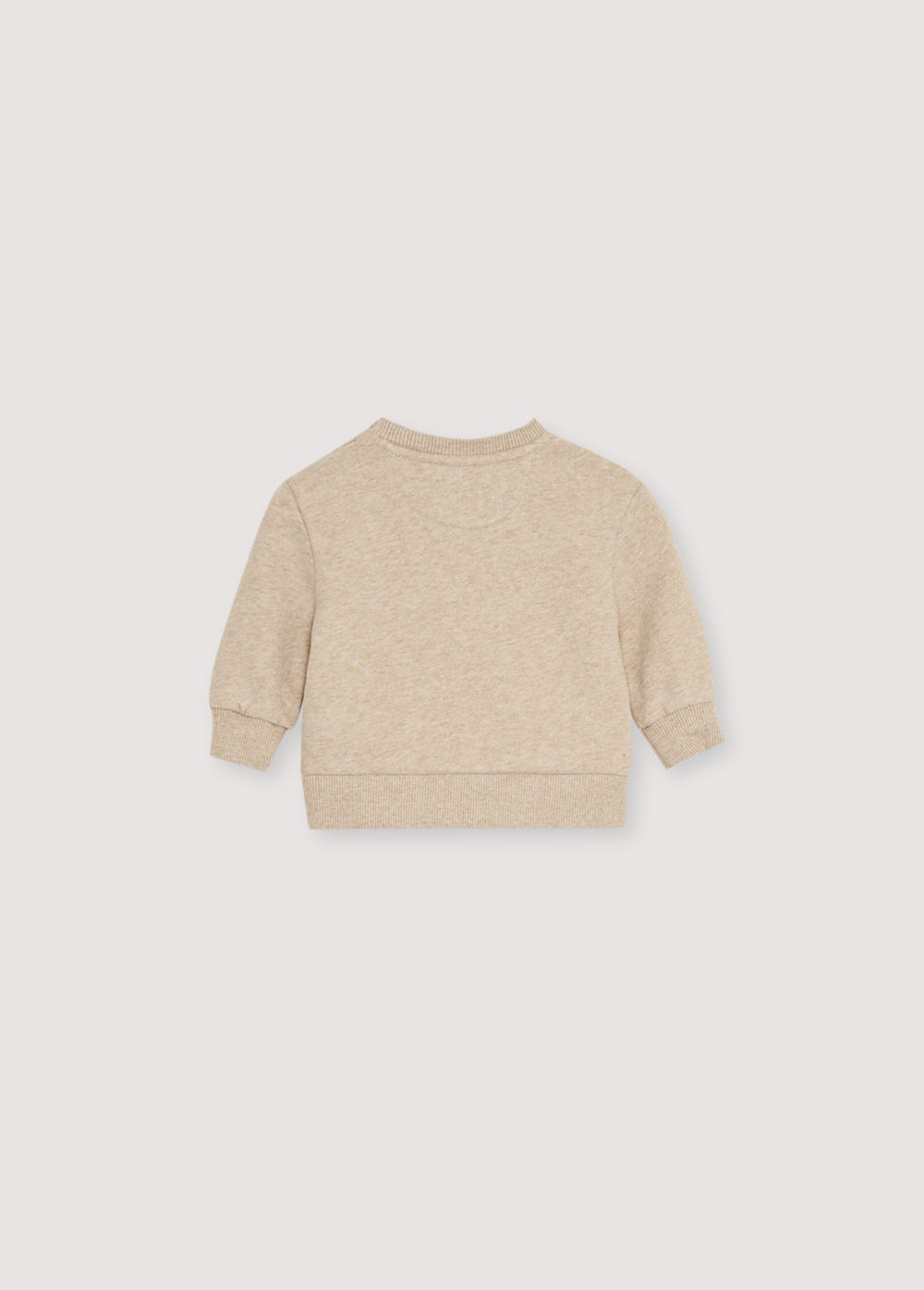 Our classic sweatshirt with a contrasting logo print on the front. It features a shoulder opening with tone-on-tone snaps. Brushed on the inside and outside.