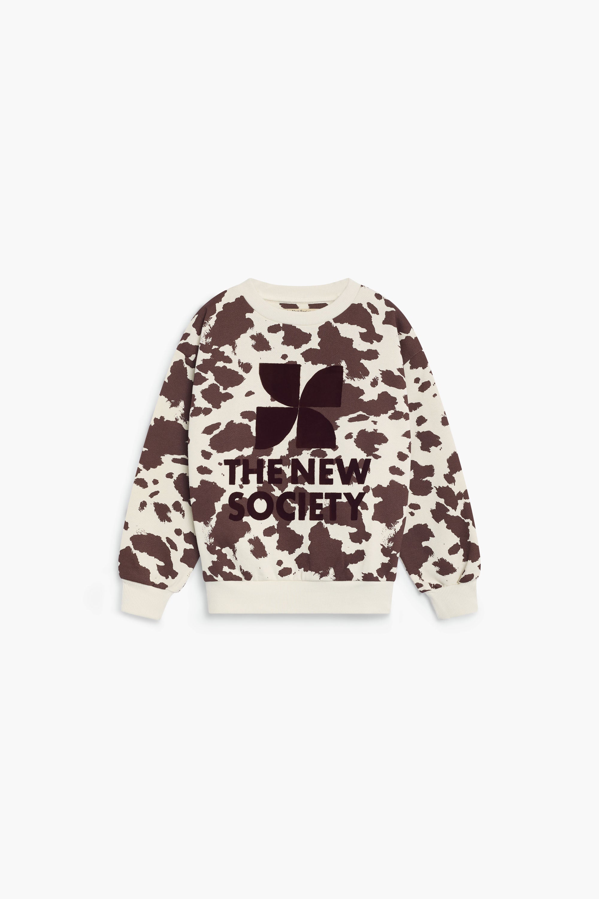 TNS Logo Sweatshirt Cow Print