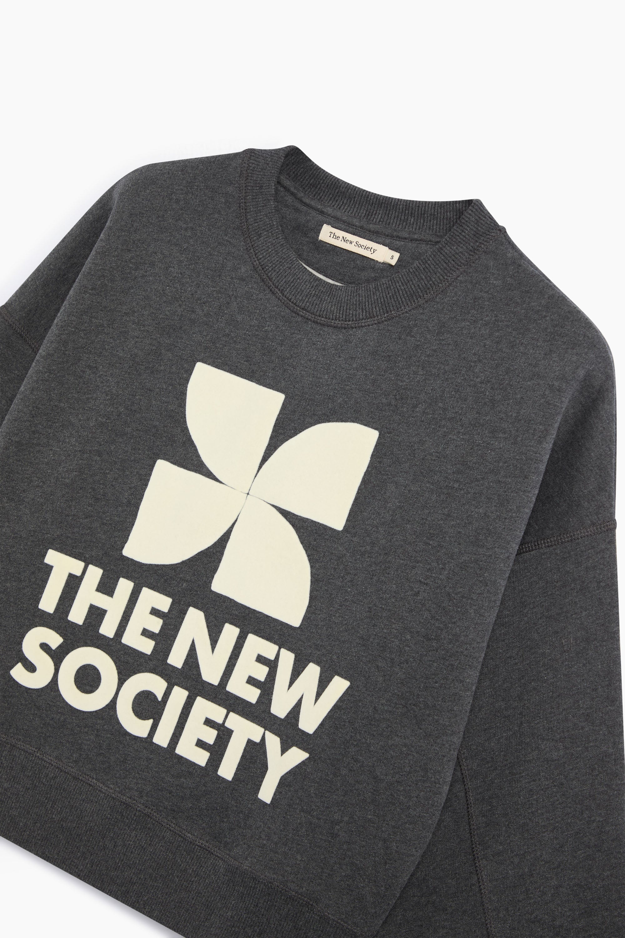TNS Logo Damen Sweatshirt Dunkelgrau