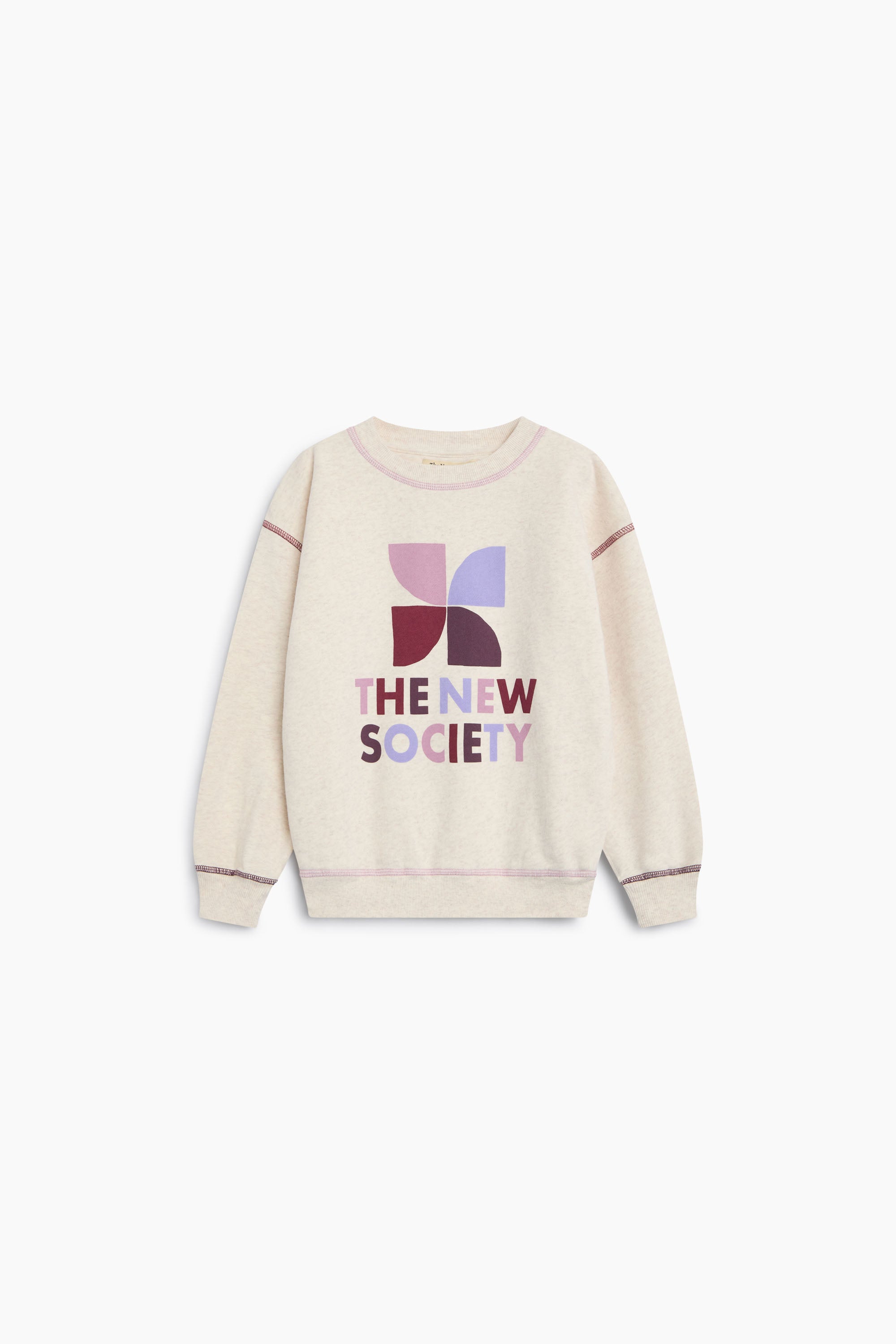 TNS Logo Sweat Whisper White Melange Multicolore