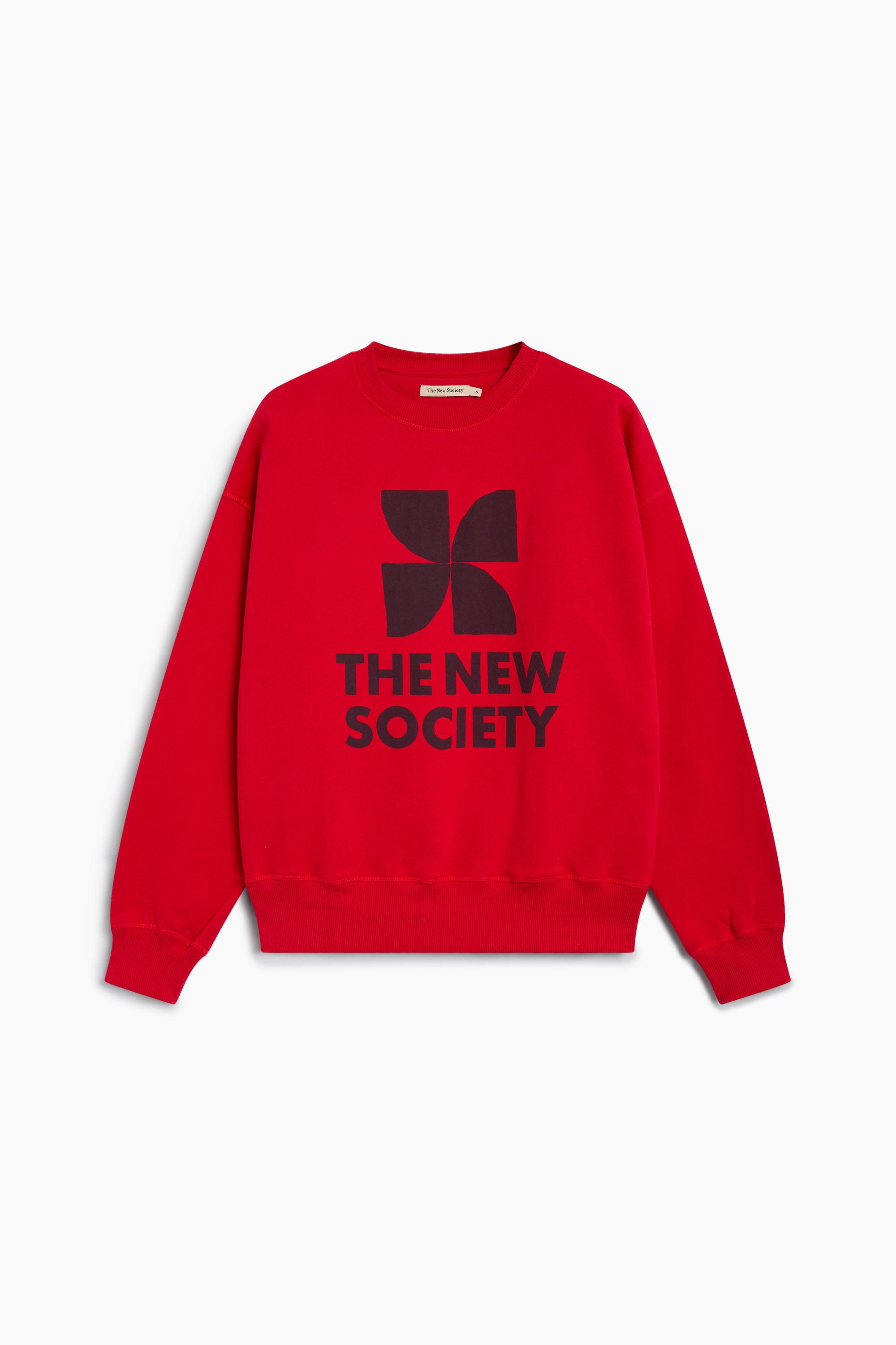 TNS Logo Woman Sweatshirt Chinese Red