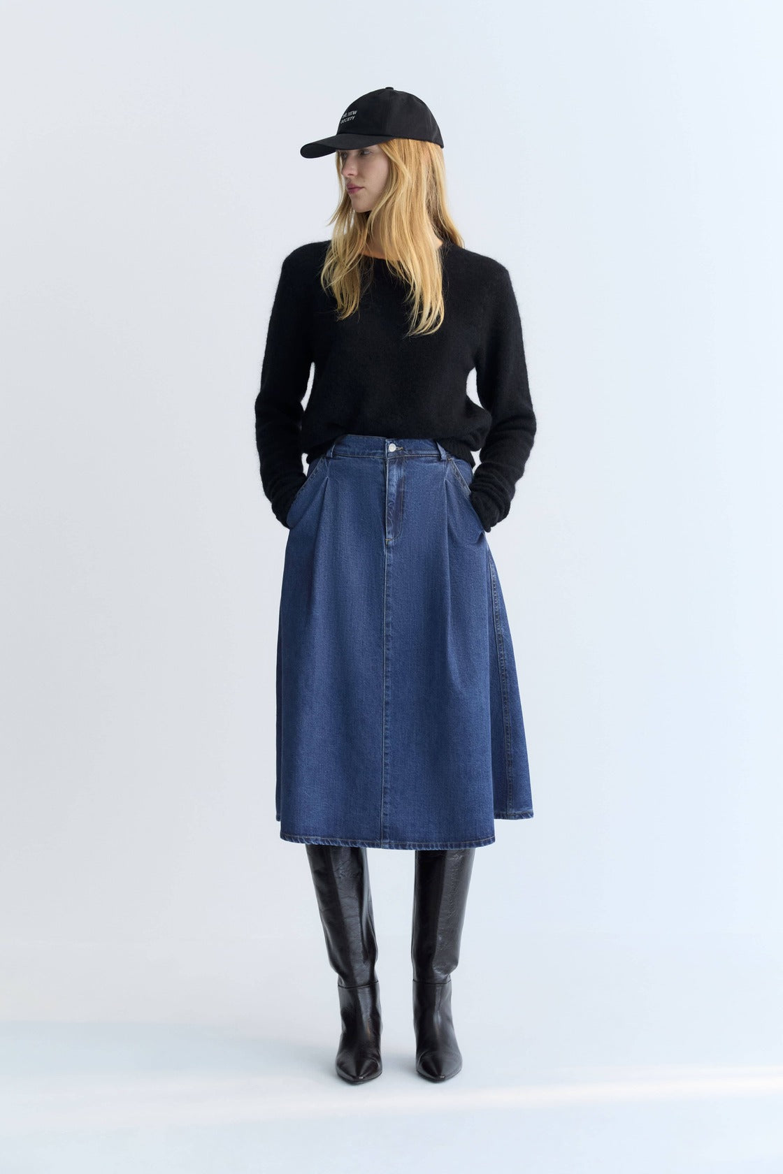 Denim woman skirt The New Society
