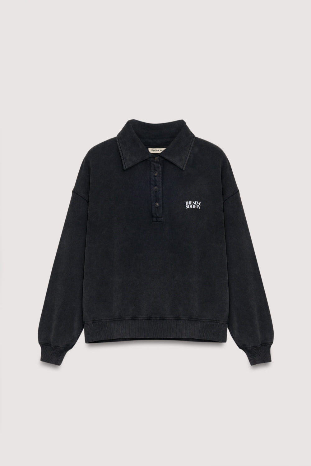 Valeria Polo Mujer Gris Lavado