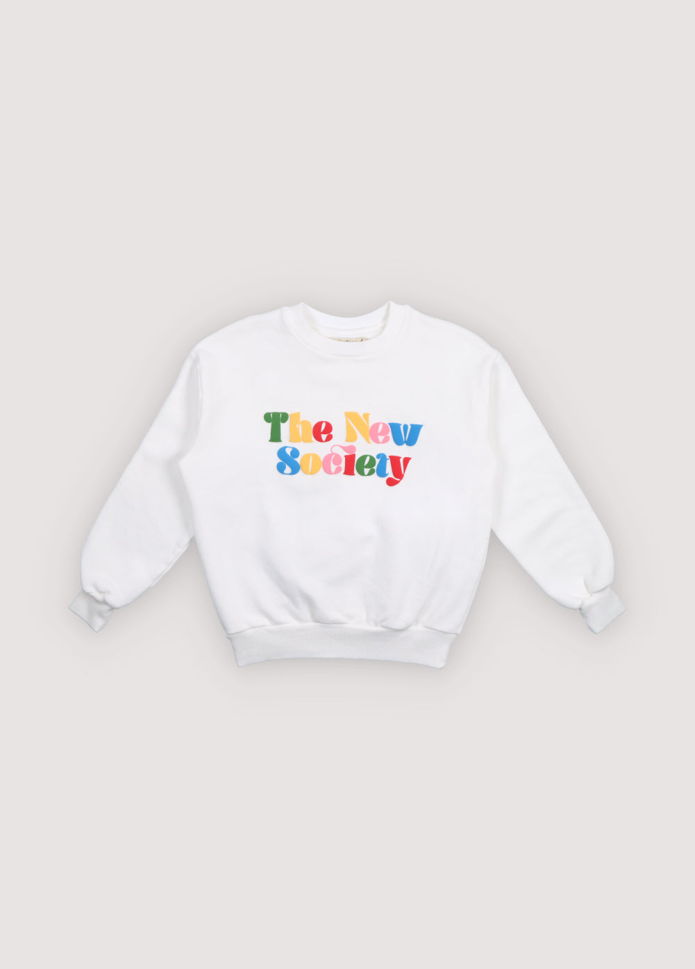 Sweatshirt in soft cotton elastane fabric with a comfortable, cozy finish. Features a fun, colourful branded print in a quilted technique for a playful and stylish touch.