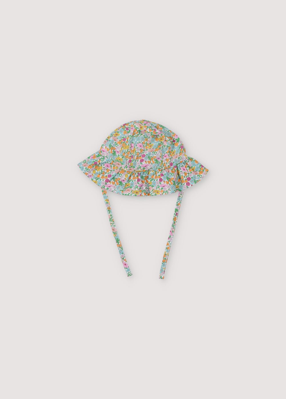 Andreas Baby hat in Liberty fabric with adjustable bows. Perfect to complete the Andreas Liberty look. Spring Summer Collection. The New Society.