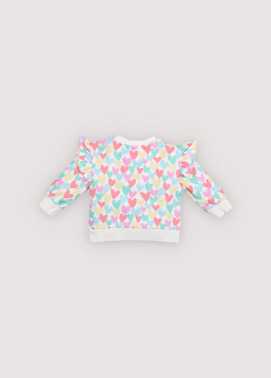 Anis Baby Sweatshirt Hearts Print_Samplingsweatshirt